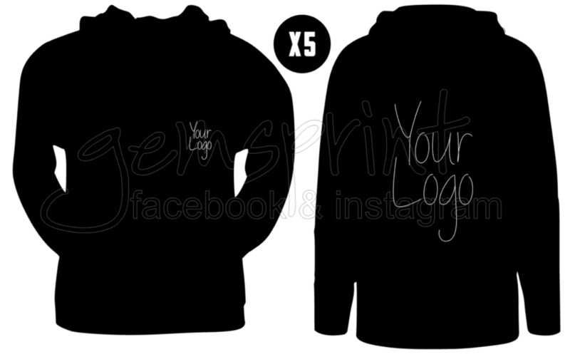 YOUR BUSINESS LOGO HOODIE X5