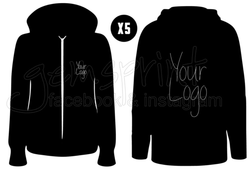 YOUR BUSINESS LOGO ZIPPER X5