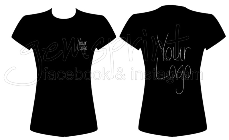 YOUR BUSINESS LOGO LADIES FIT TSHIRT