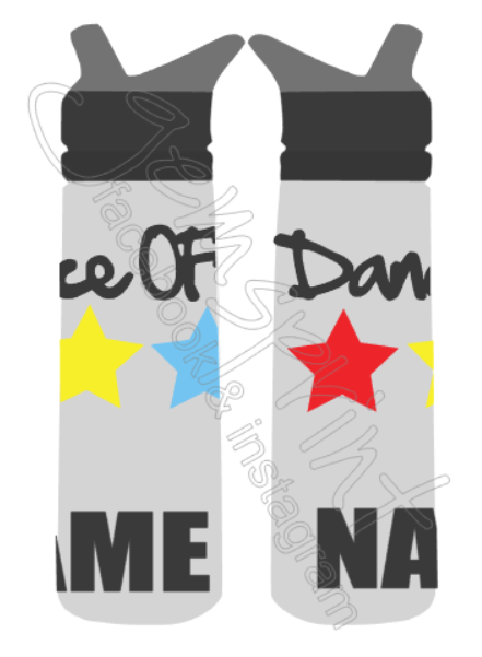 Dance OFF Straw Water Bottle