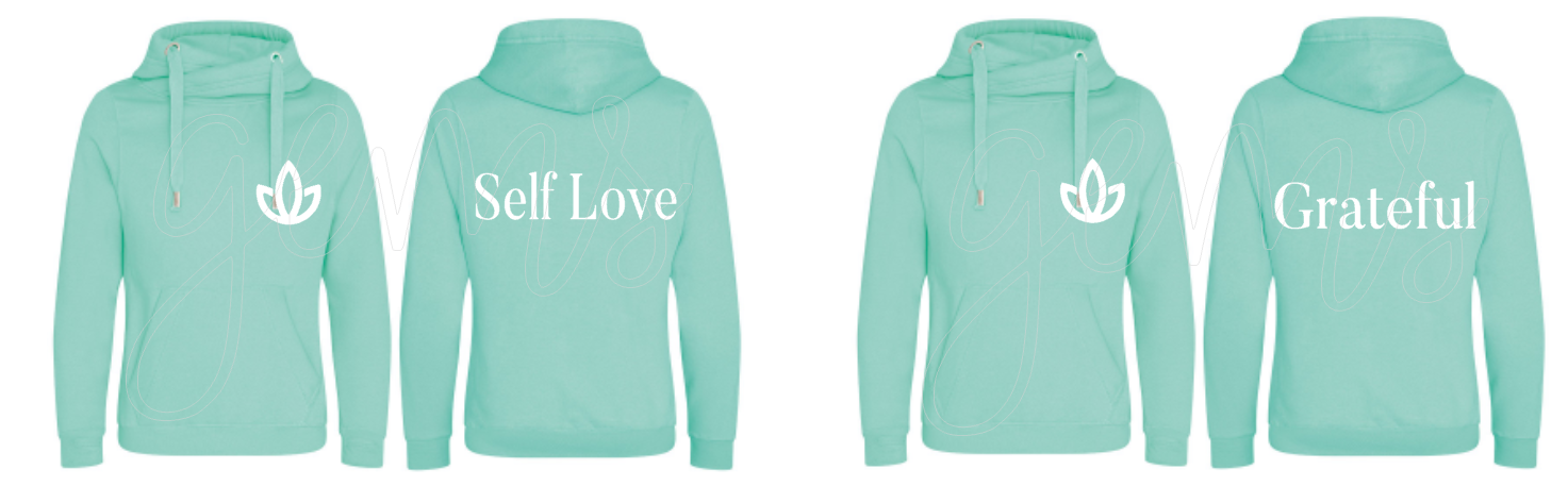 Imperium Mindfulness - Mint Cross Neck Hoodie