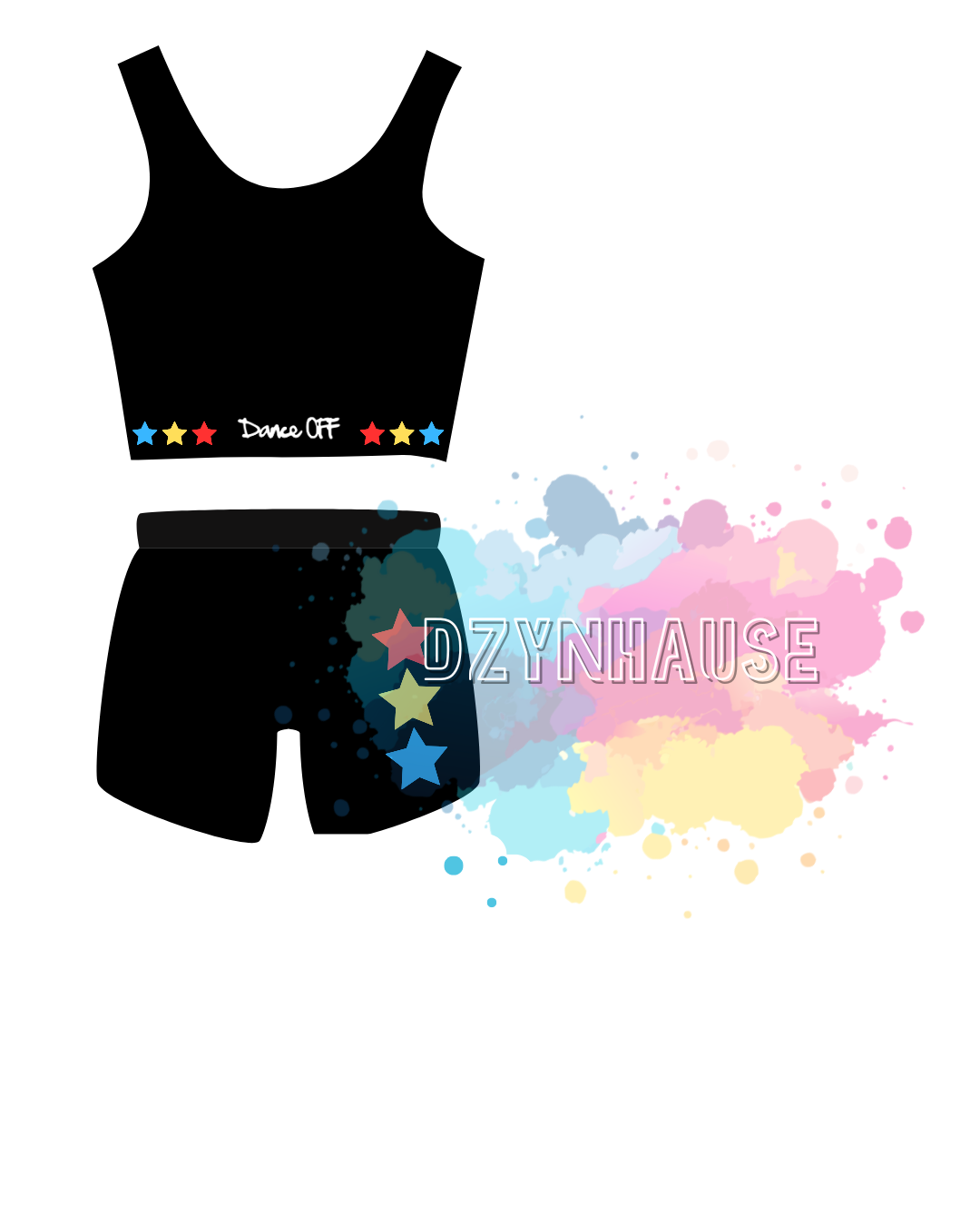 Dance Off Crop Top &amp; Shorts Set