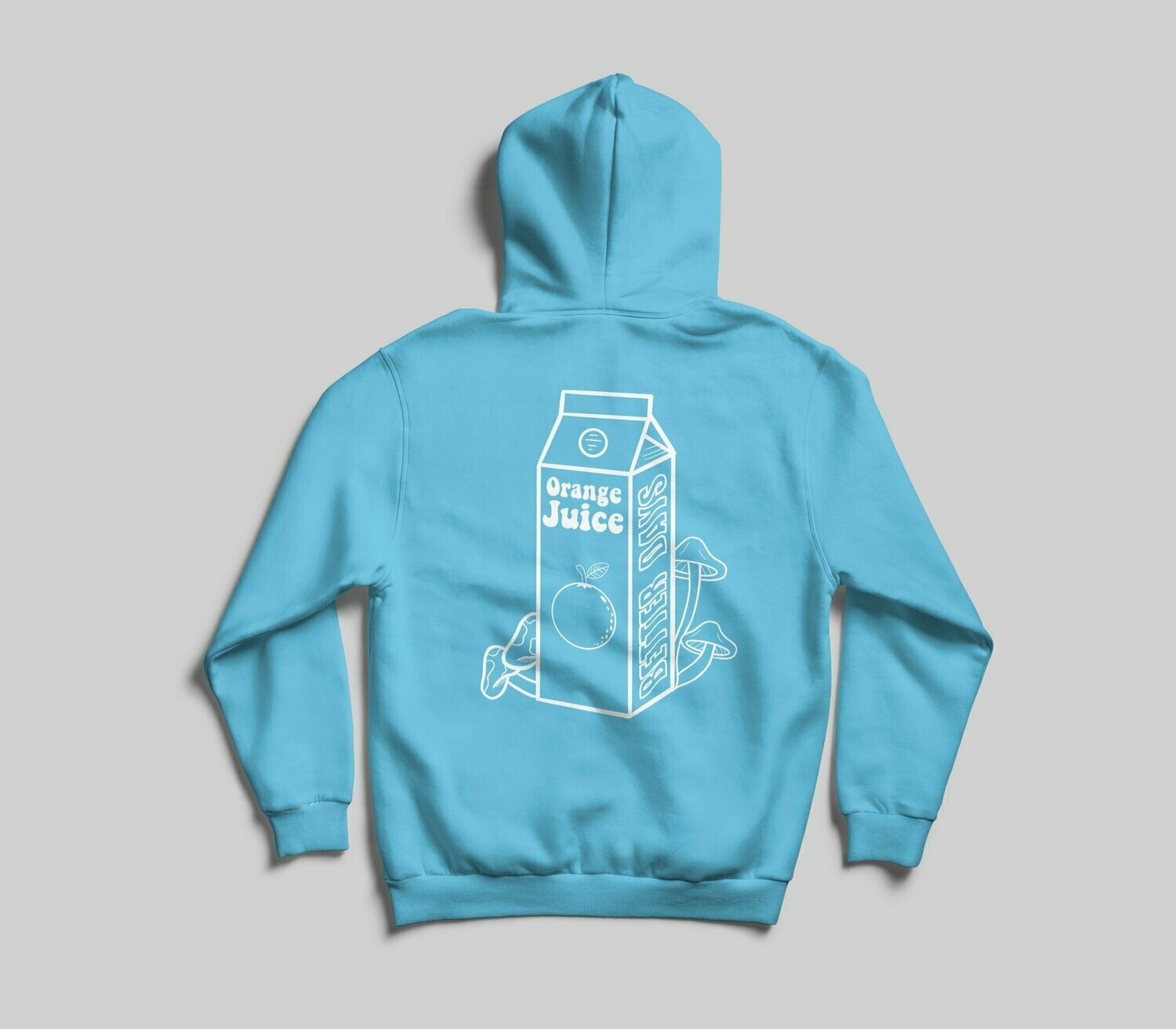 blue and orange hoodie