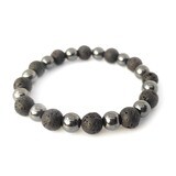 Hematite and Lava Rock bracelet