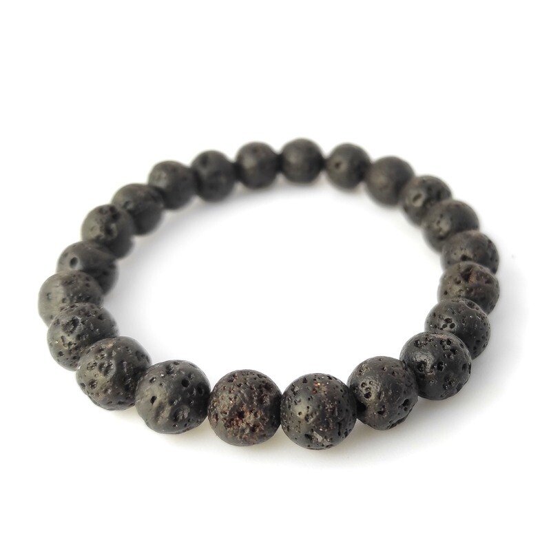 Lava Rock bracelet (8mm)