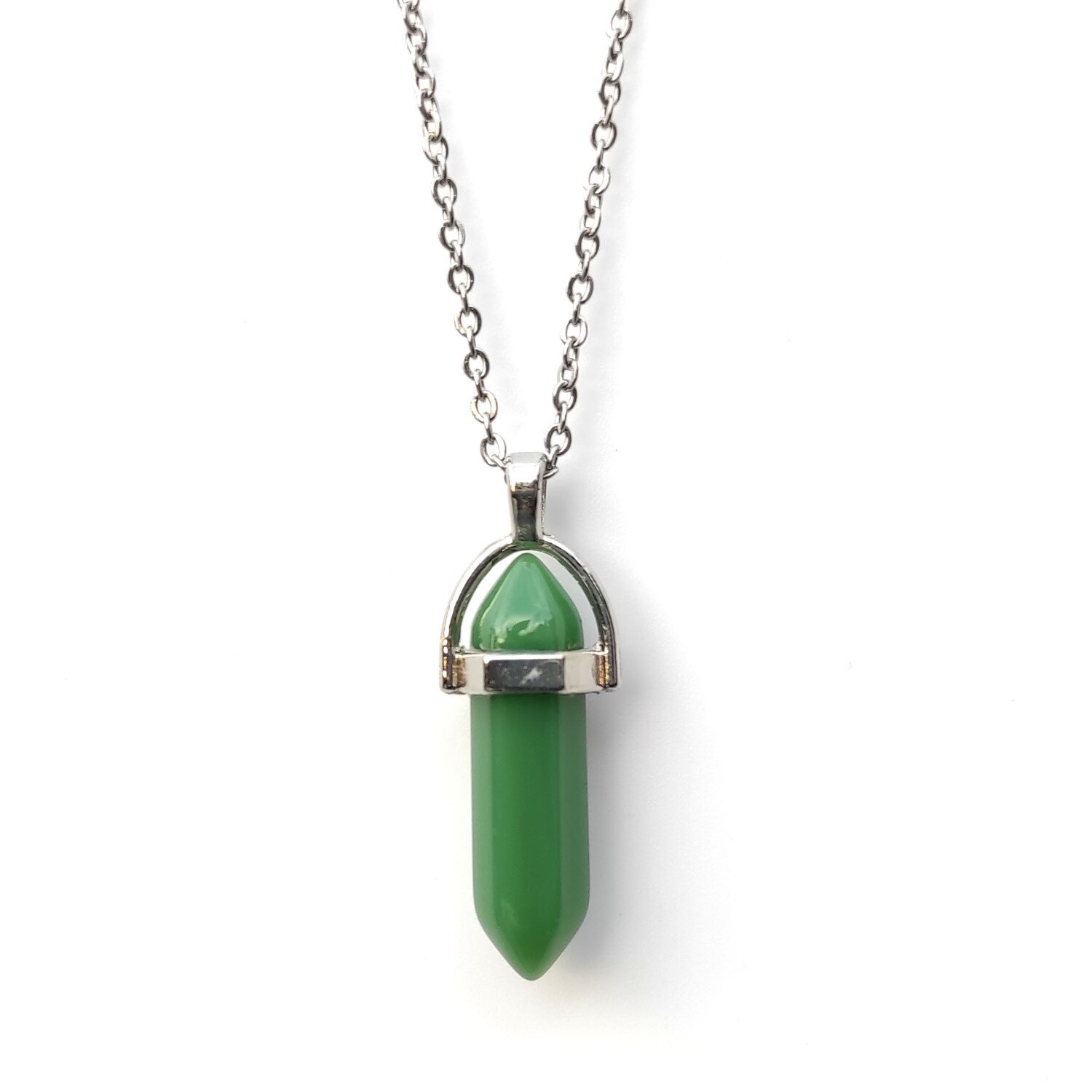 Green Aventurine pendant gemstone necklace
