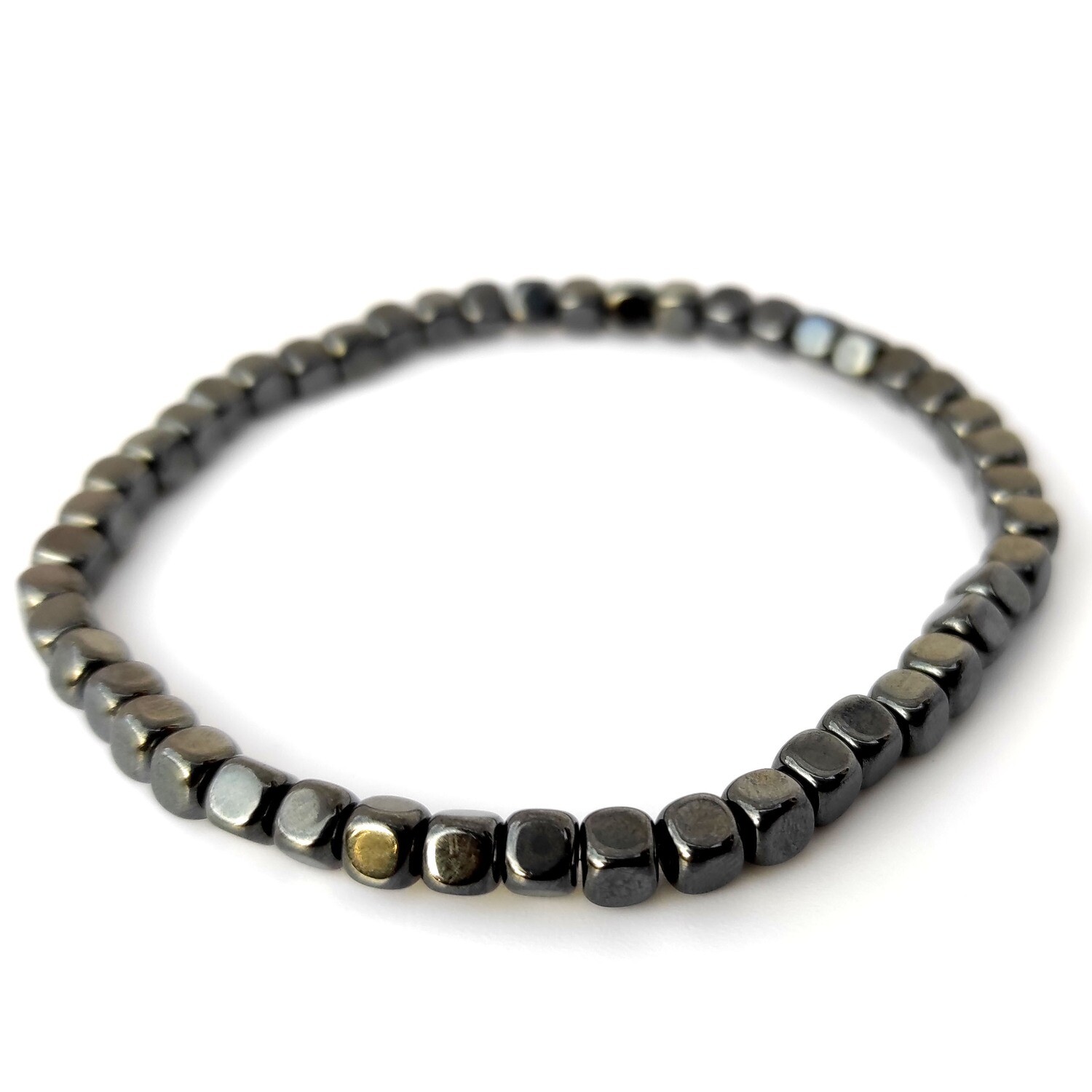 Hematite bracelet (square 4mm)