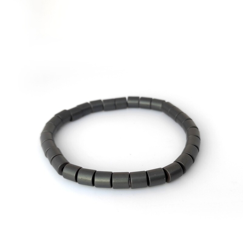 Hematite bracelet (Column 6mm)