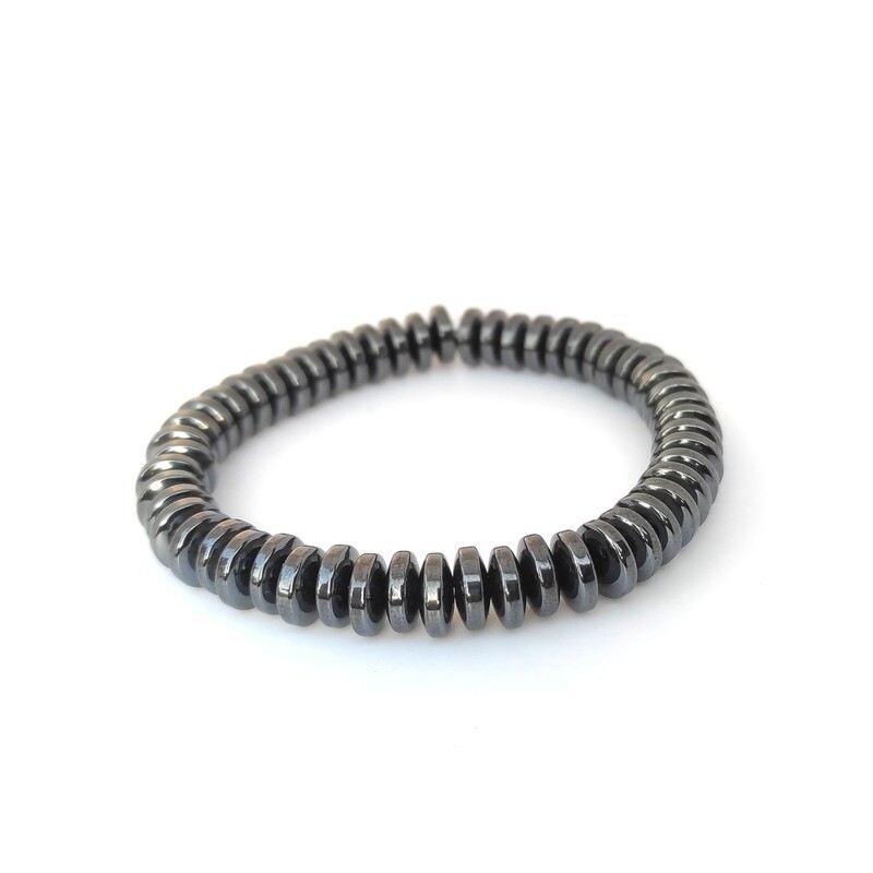 Hematite bracelet (Coin 8mm)