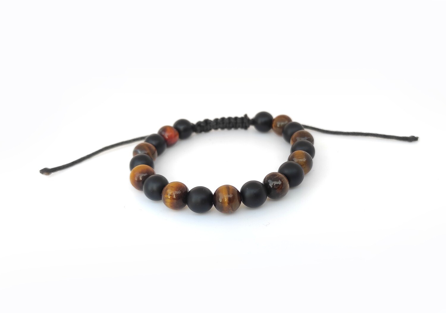 Adjustable Black Onyx and Tigers Eye