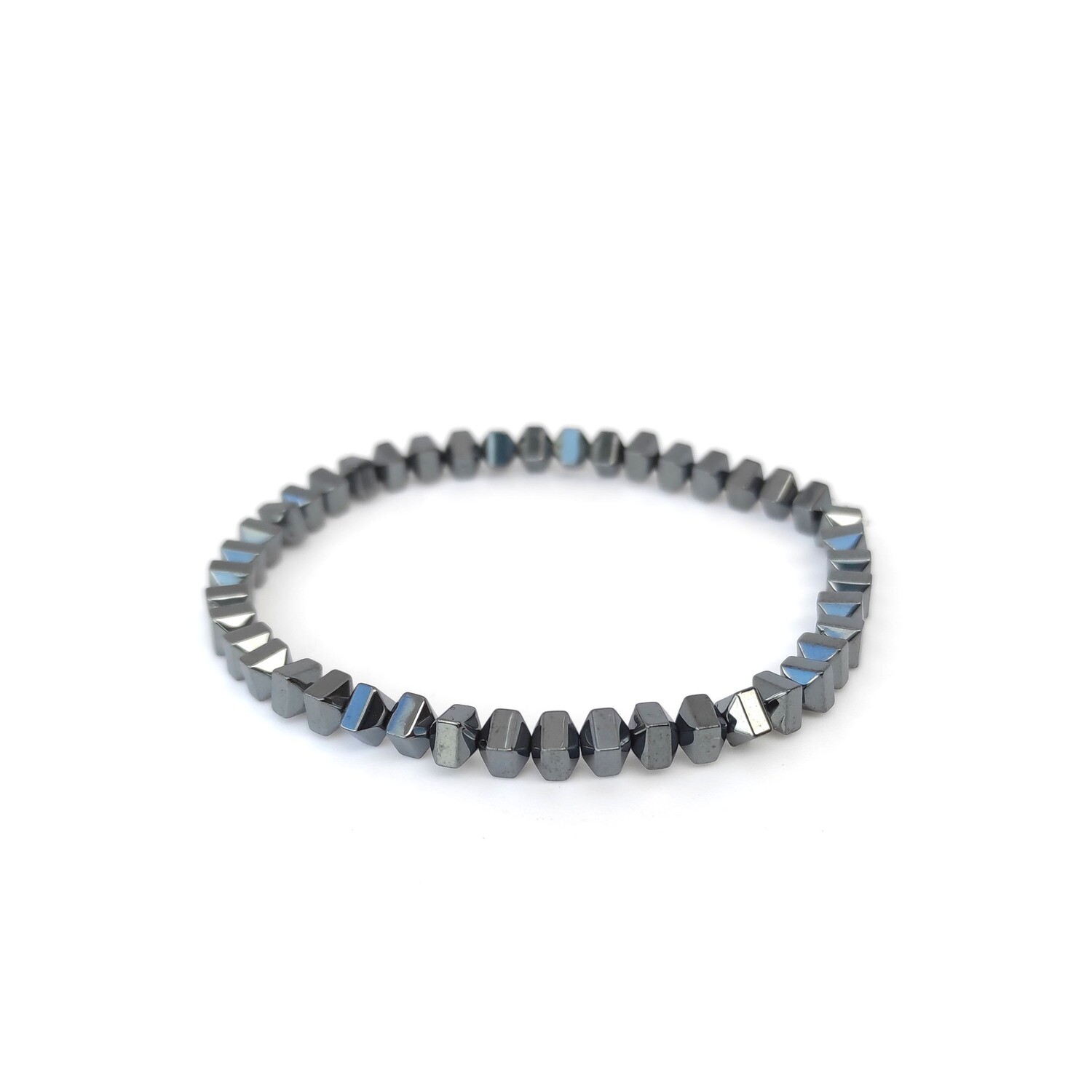 Hematite bracelet (Cushion 4mm)
