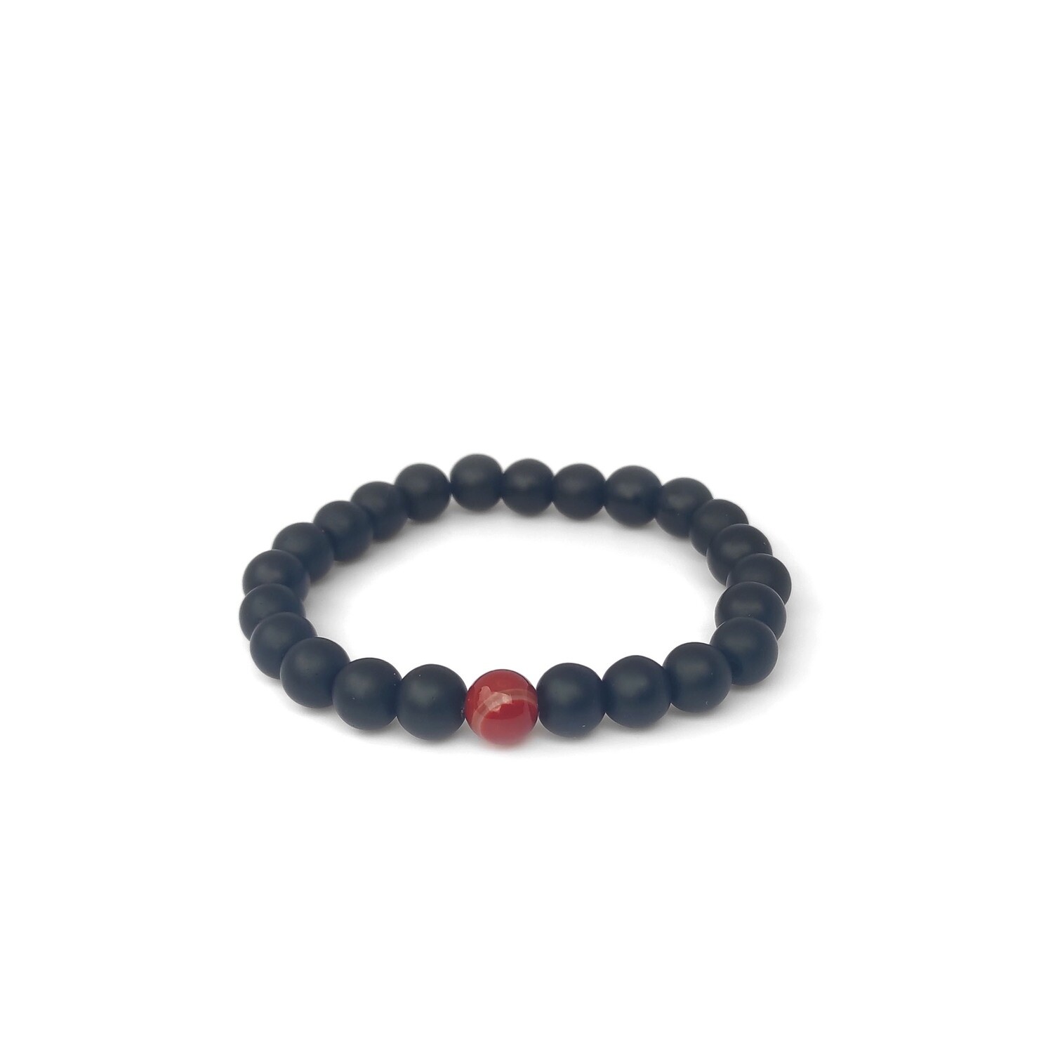 Black onyx &amp; Agate bracelet