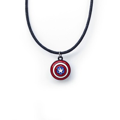 Captain America Shield necklace (cord)
