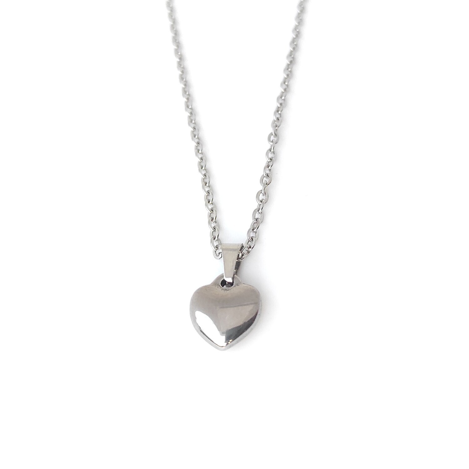Heart necklace (Silver Toned)