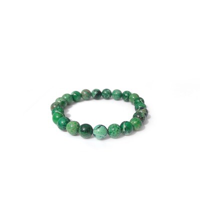 Green Imperial Jasper gemstone bracelet