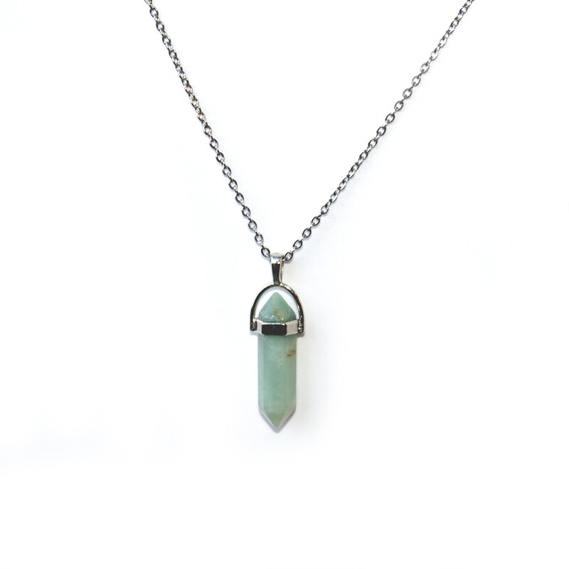 Amazonite pendant gemstone necklace