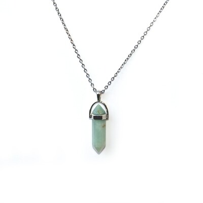 Amazonite pendant gemstone necklace