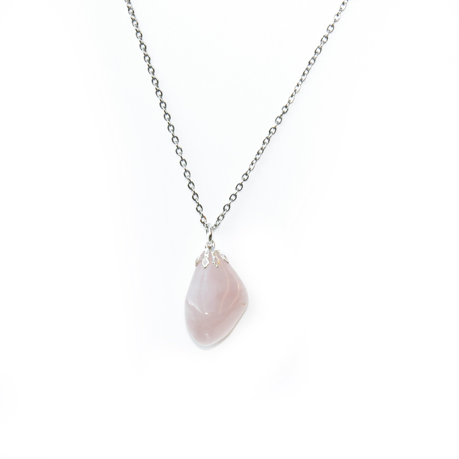Rose Quartz pendant gemstone necklace