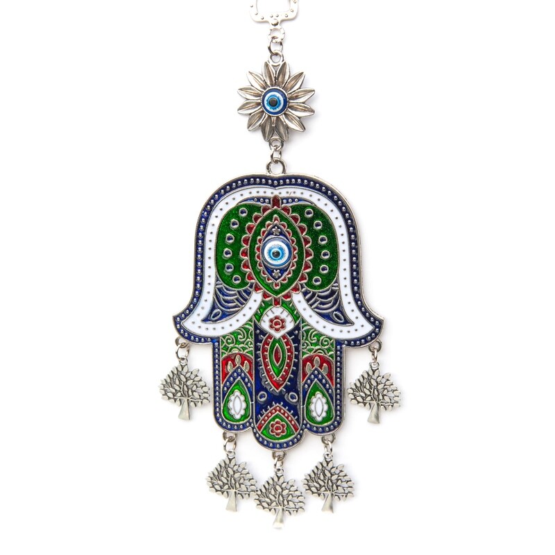 Hamsa hand Flower Evil eye decor