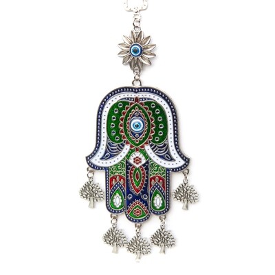 Hamsa hand Flower Evil eye decor