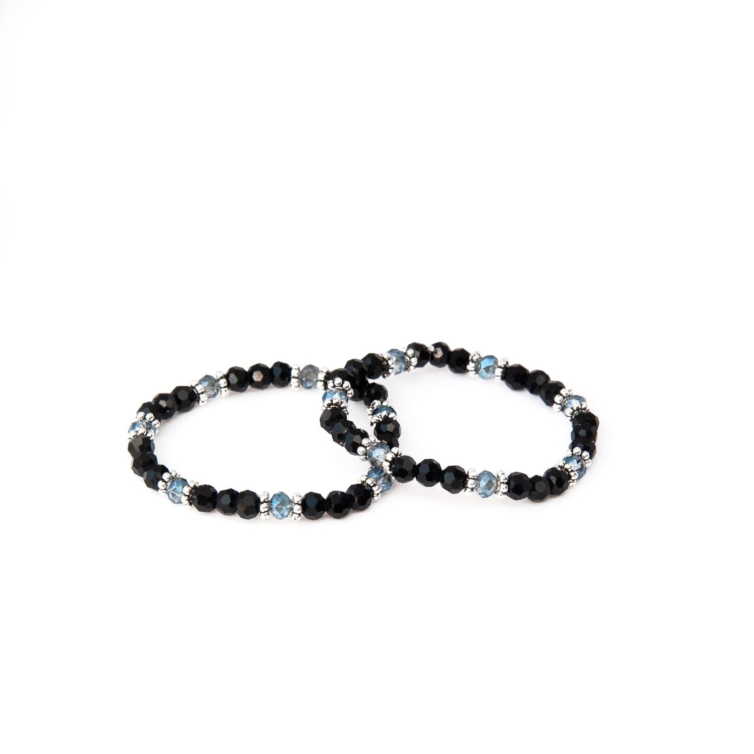 Baby nazar bracelets with blue crystal beads