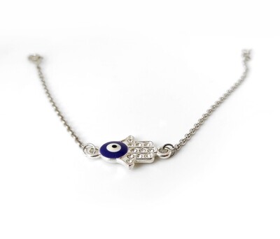 Hamsa Hand with Evil Eye bracelet 