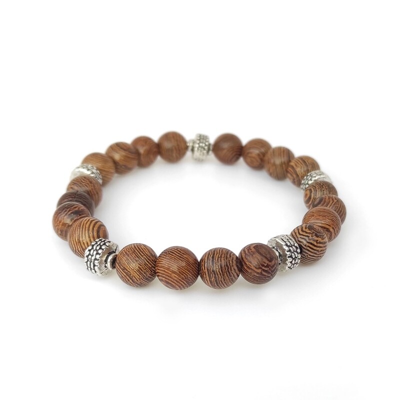 Wooden beads bracelet