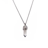 Clear Quartz pendant gemstone necklace