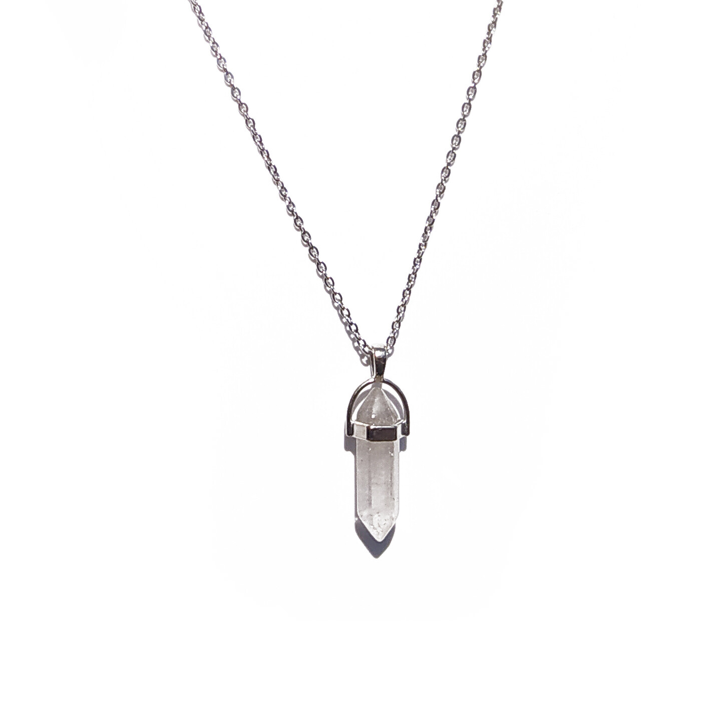 Clear Quartz pendant gemstone necklace