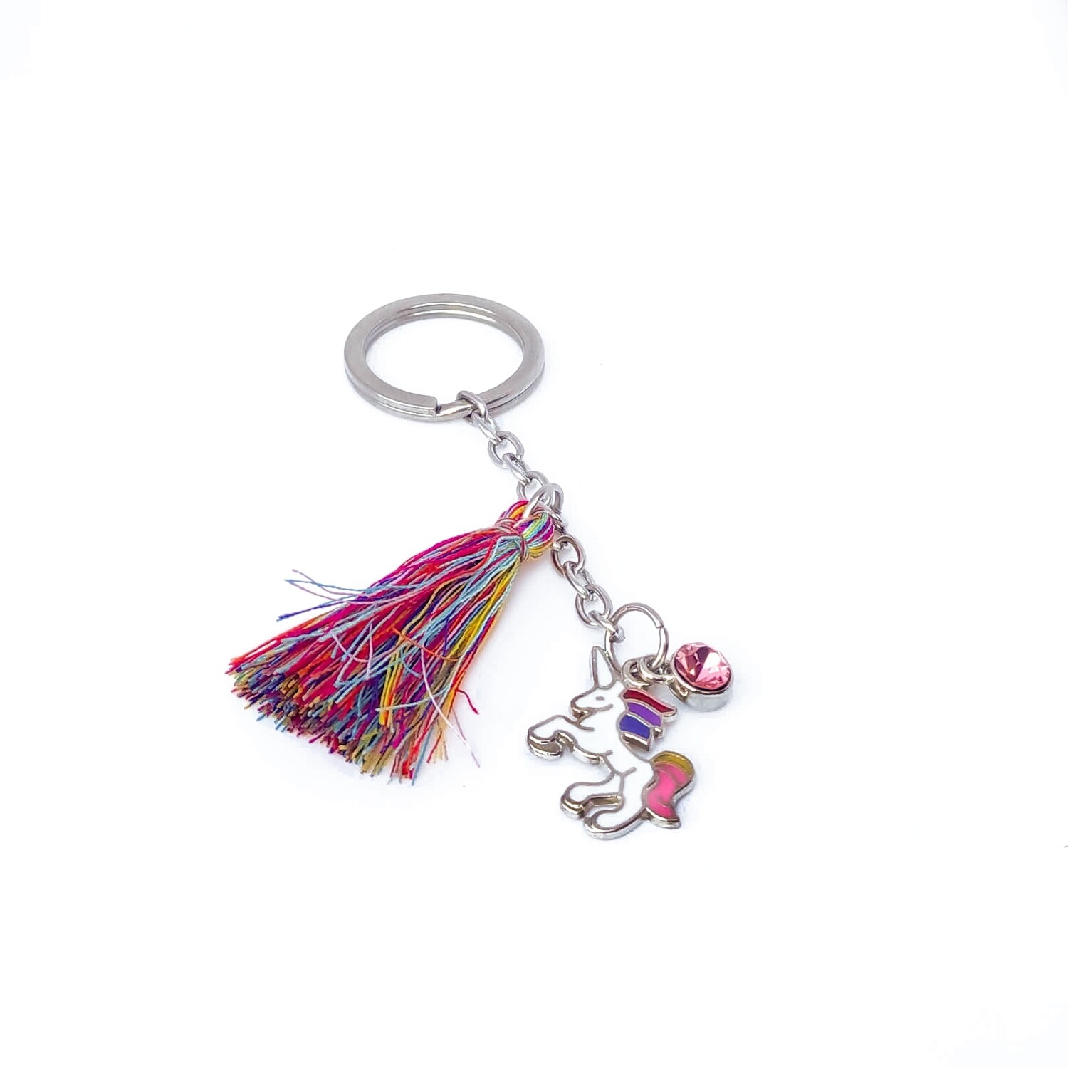 Multicolour Unicorn key chain