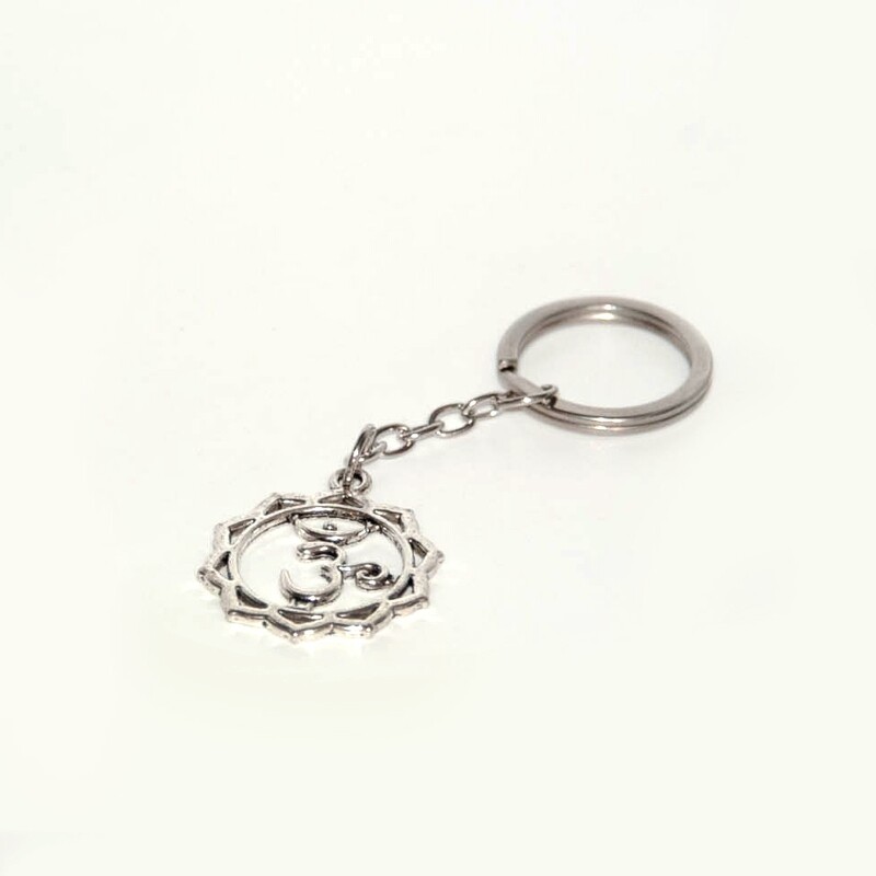 Lotus flower Aum (Om) key chain