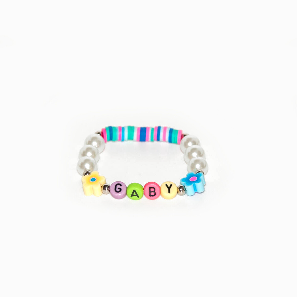 Personalised name bracelet, Style: Style 1