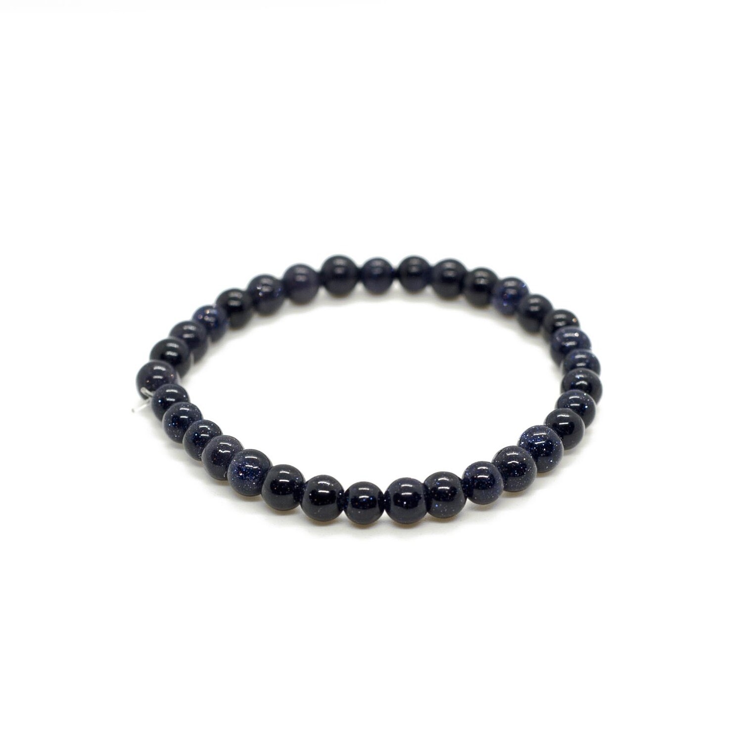 Blue Sandstone gemstone bracelet (6mm)