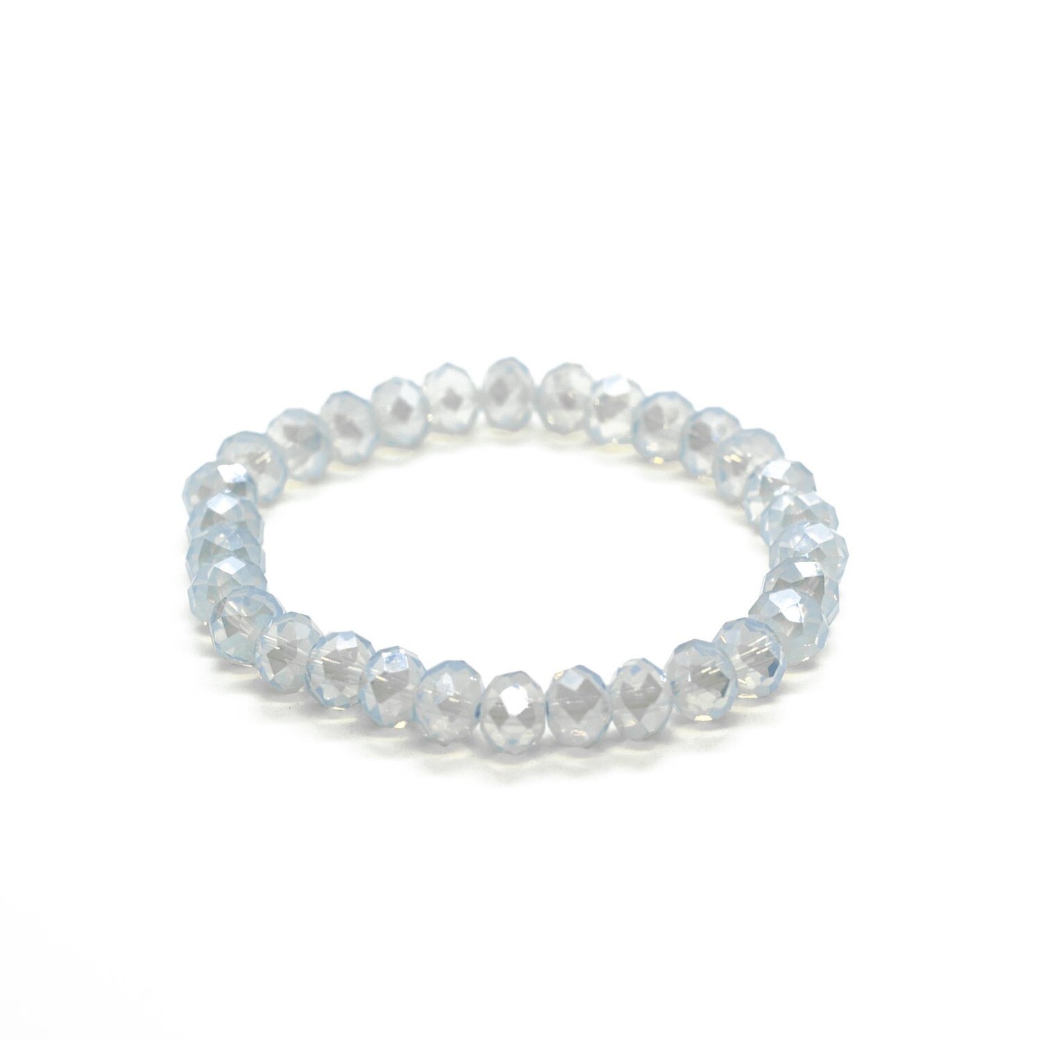 Sky-blue crystal bracelet