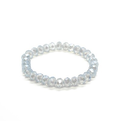 Sky-blue crystal bracelet