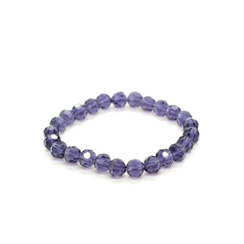 Purple crystal bracelet