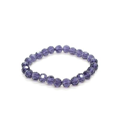 Purple crystal bracelet
