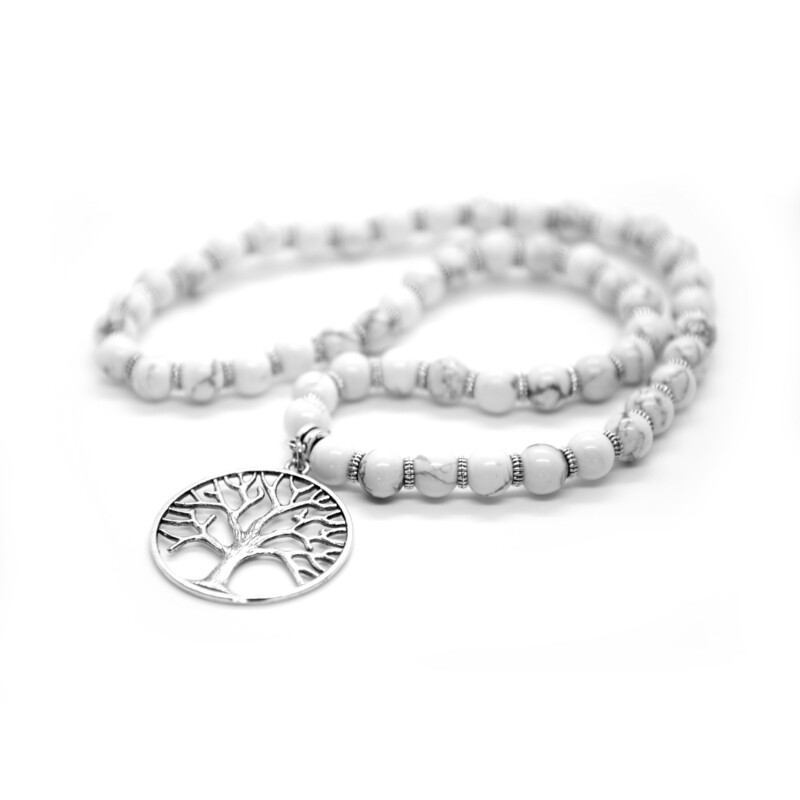 Howlite Mala