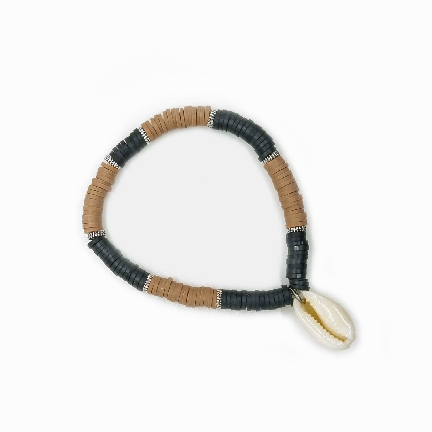 Black and brown Cowrie Shell bracelet