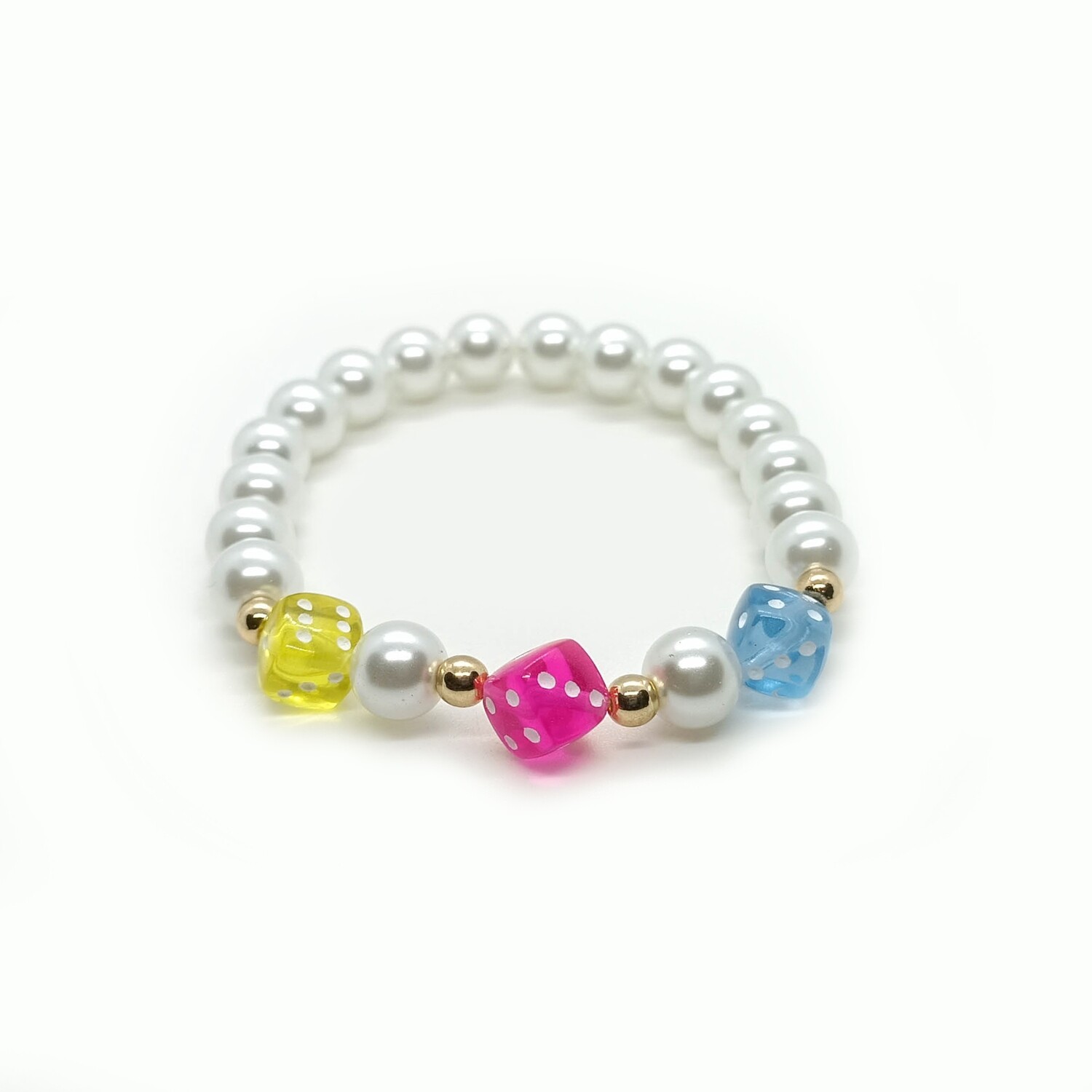 Dice pearl bracelet