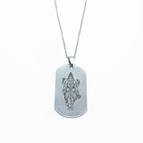 Lord Vishnu necklace engraved