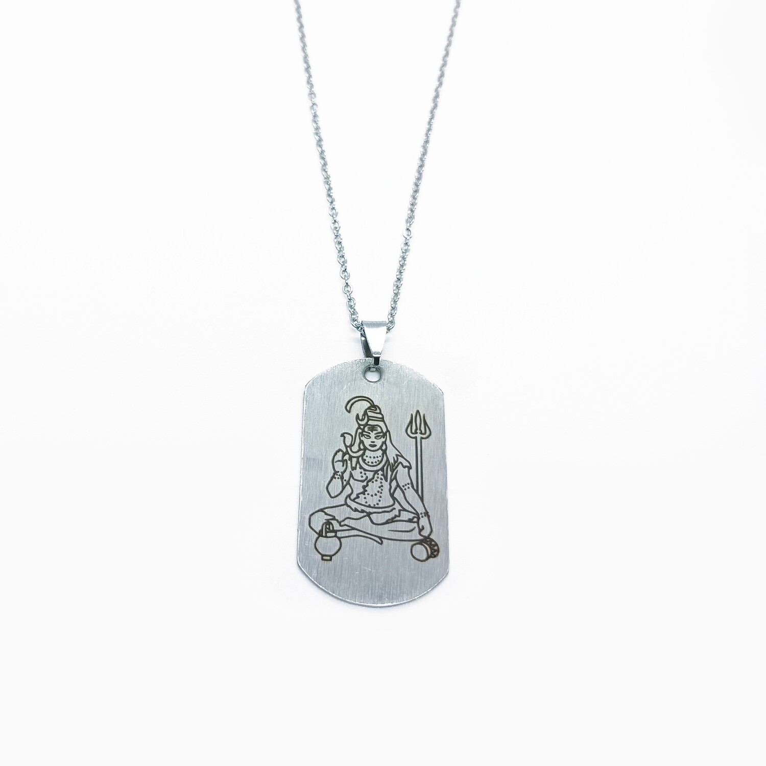 Lord Shiva necklace engraved