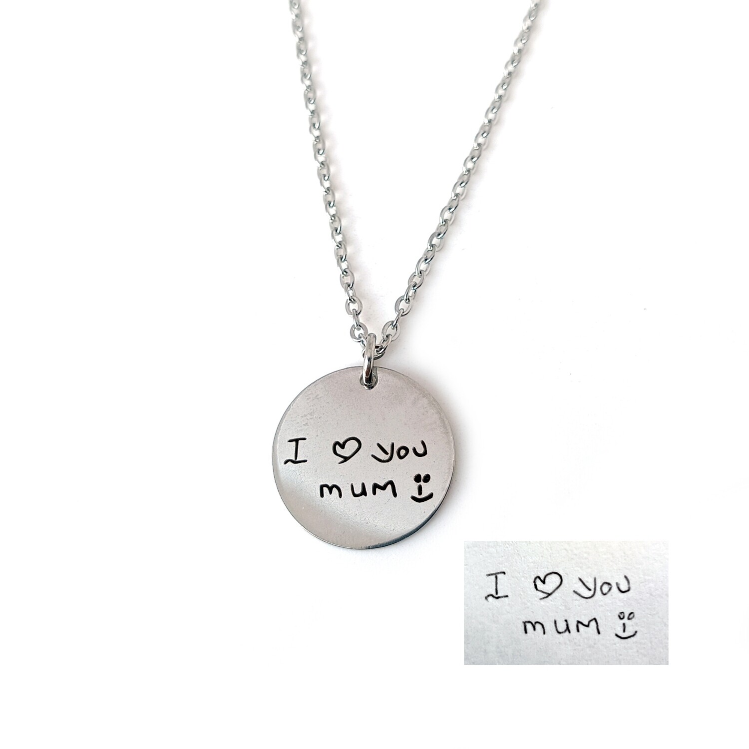 Personalised Handwriting Tag Necklace