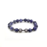 Sodalite &#39;Live&#39; and &#39;Lift&#39; dumbbell bracelet