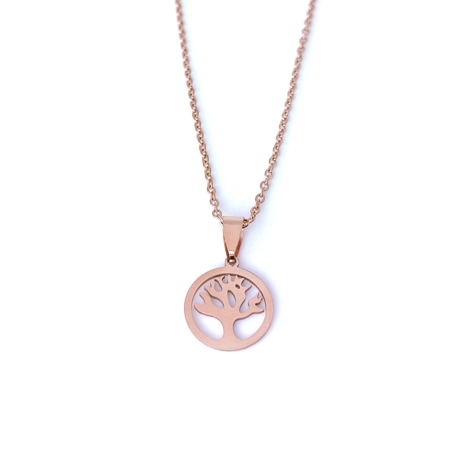 Rose Gold Tree of life necklace