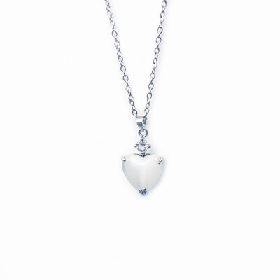 Cats Eye Heart necklace