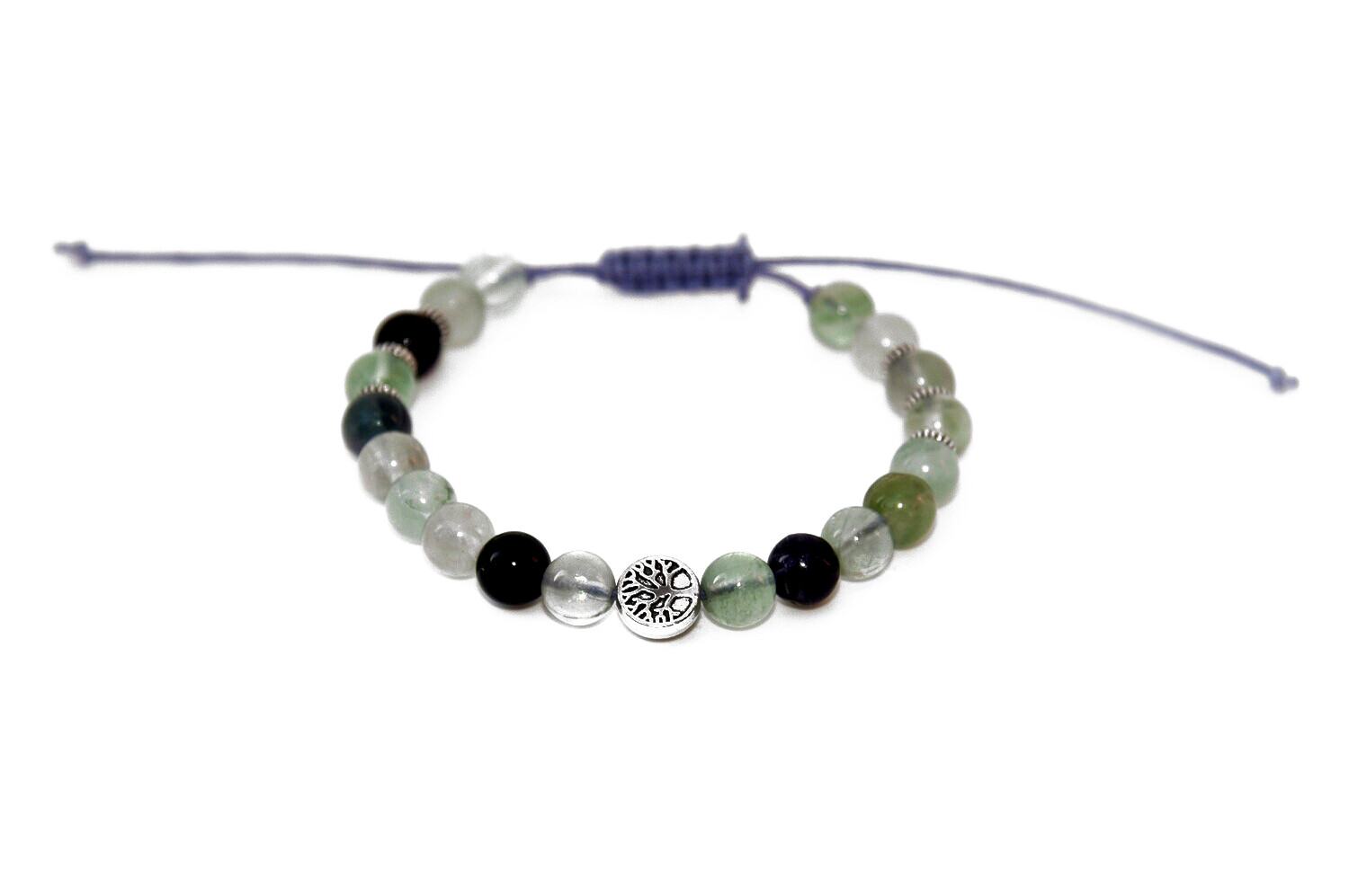 Adjustable Fluorite bracelet - &quot;Stability&quot;