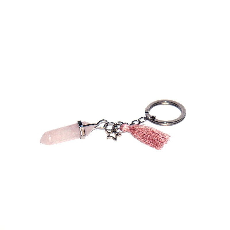Rose Quartz key chain
