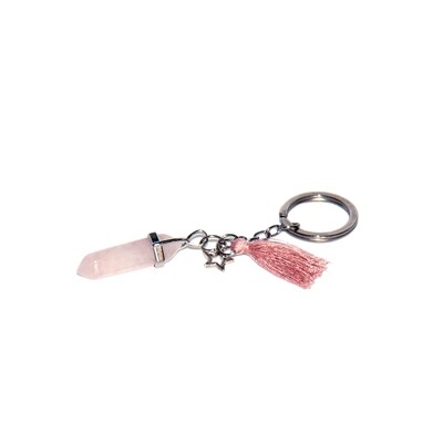 Rose Quartz key chain