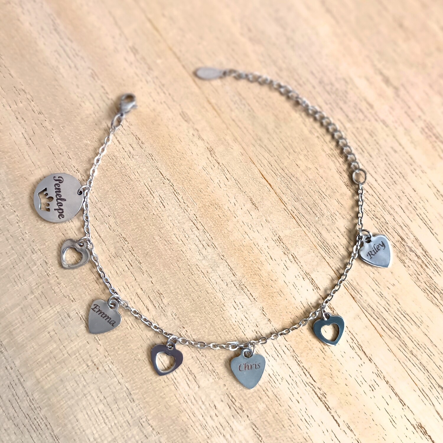 Personalised Family/Friends Tag Bracelet